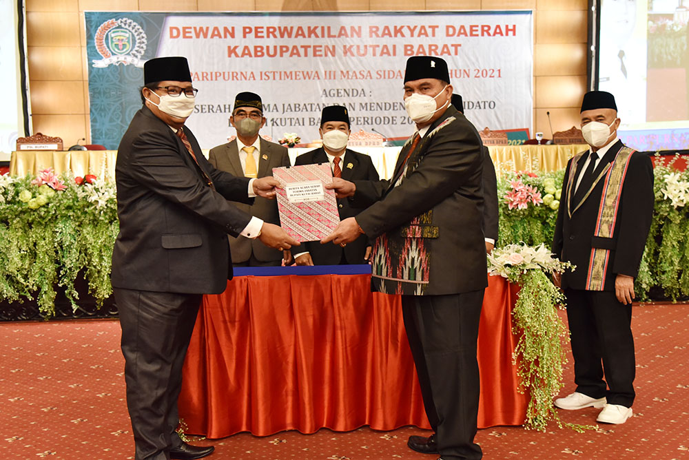 Pidato Bupati Kutai Barat Sidang Paripurna Istimewa, Siapkan Program 100 hari Kerja